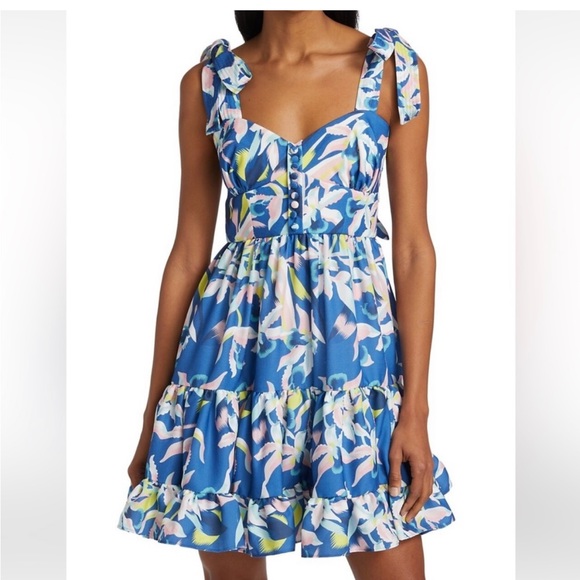NO PISE LA GRAMAPapelon Dress in Orquidea Azul